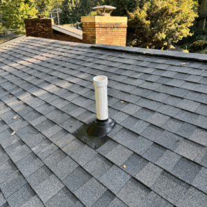 Radon Mitigation Vent on roof of home