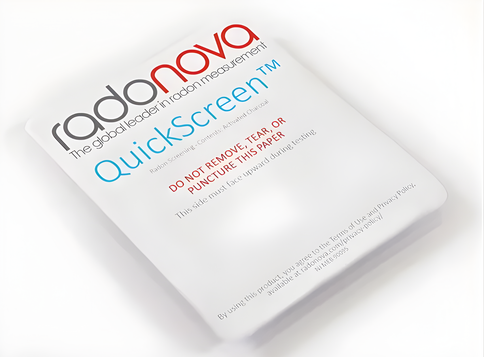 Free professional radon test kit